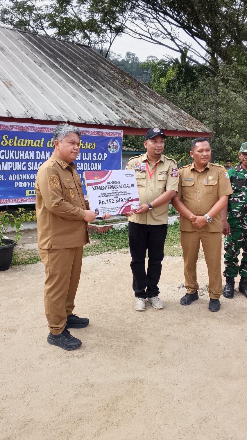 Pemkab Tapanuli Utara Kukuhkan KSB Saoloan di Adiankoting, Siap Siaga Hadapi Bencana Hidrometeorologi di 7 Desa