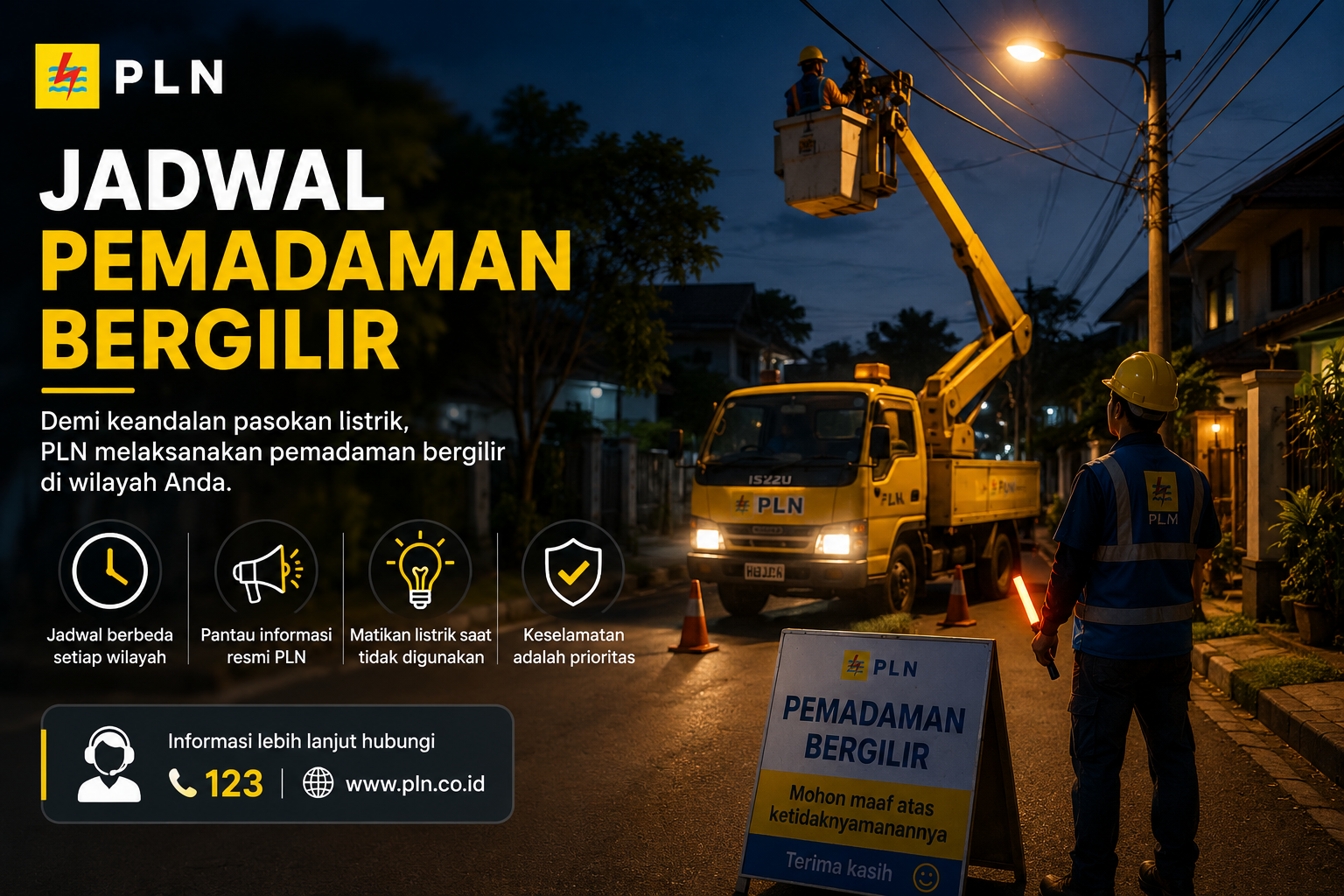 4 Wilayah di Kalsel Alami Pemadaman Listrik Hari Ini, PLN Kerja di Marabahan, Gambut, Martapura dan Paringin