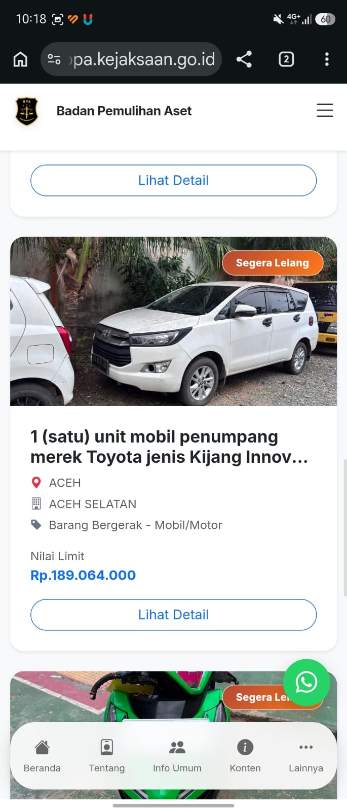 Kejari Aceh Selatan Lelang 6 Barang Rampasan Negara, Ada Ekskavator hingga iPhone 13 dari Perkara Berkekuatan Hukum Tetap