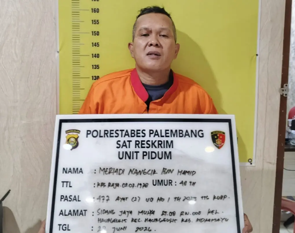 Warga Indramayu Curi Mobil Pick Up di Palembang, Polisi Bekuk Pelaku di Ogan Ilir