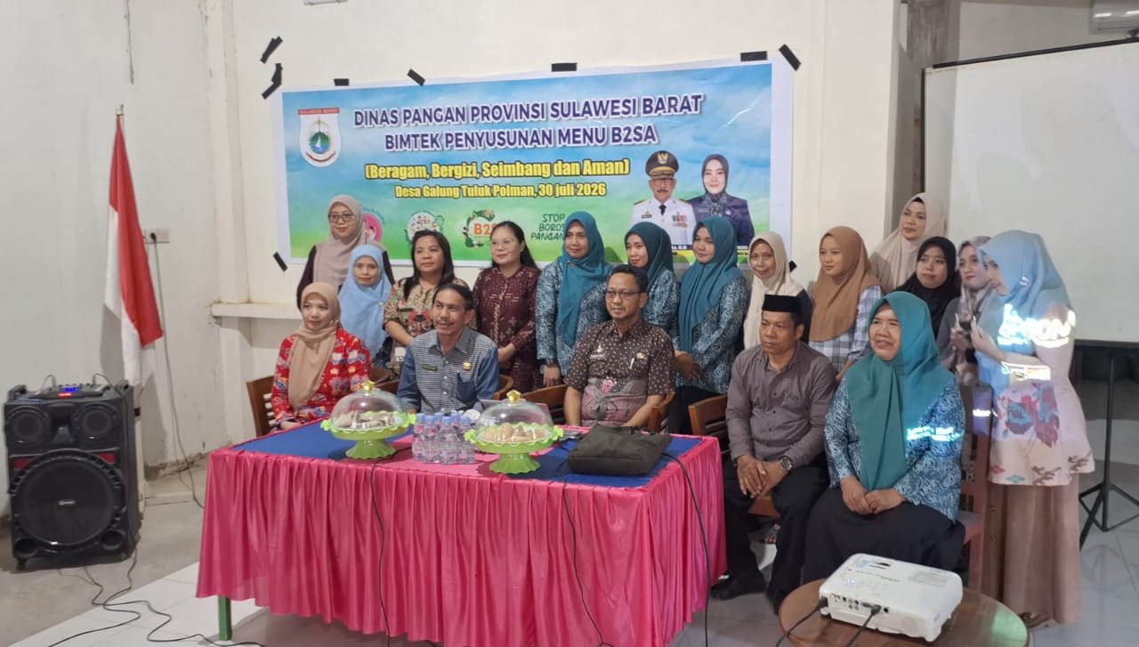 Dinas Pangan Sulbar Gelar Bimtek Menu B2SA di Desa Galung Tuluk, Dorong Pemanfaatan Pangan Lokal Cegah Stunting