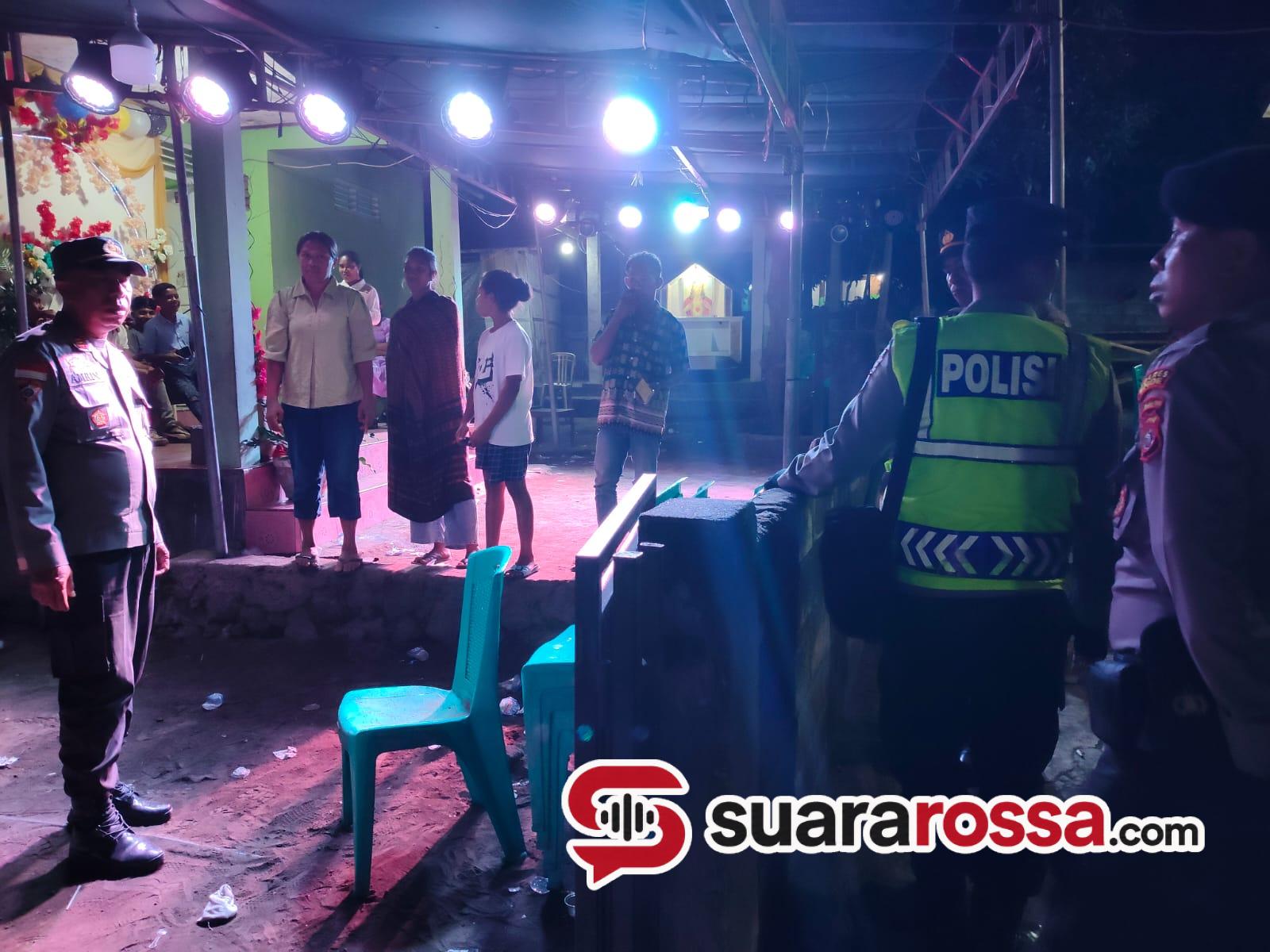 Polres Ende Patroli Skala Besar hingga Dini Hari, Jaga Syukuran Komuni Pertama di Paroki Bhoanawa