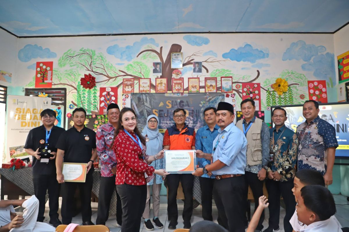 BPBD Kabupaten Serang Terima Hibah Alat Peringatan Dini Gempa dari UI dan PT TOA, Dipasang di SDN Pasauran 1