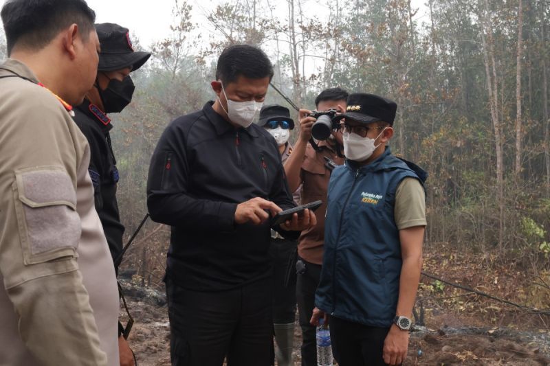 Polda Kalteng Optimalkan Sekat Bakar Cegah Karhutla Meluas di Lahan Gambut Banturung
