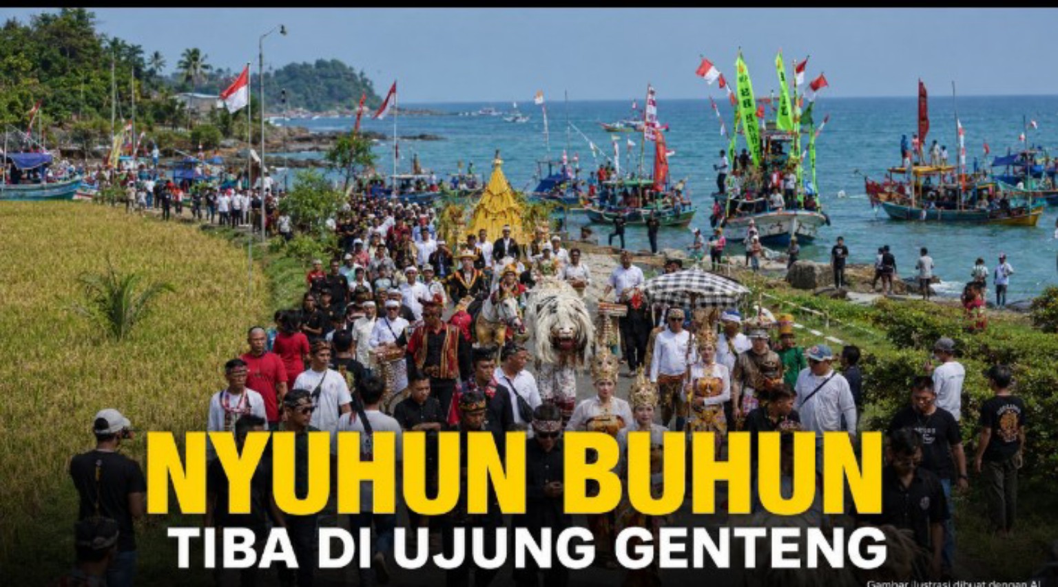 Tradisi Nyuhun Buhun Hadir di Ujung Genteng Sukabumi Hari Ini, Bawa Pesan Merawat Warisan Leluhur