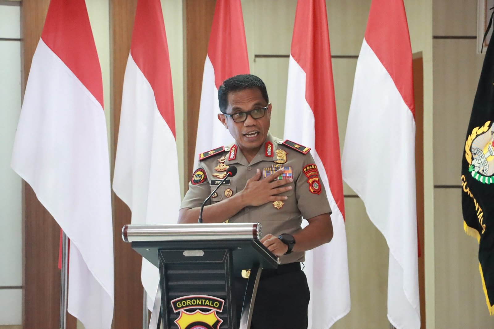 Wakapolda Gorontalo Tekankan Semangat Pengabdian Bhayangkara Tidak Berakhir Saat Purna Tugas di HUT ke-27 PP Polri