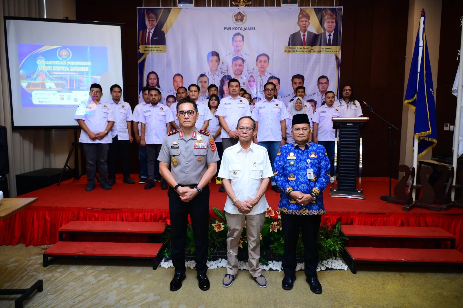 Kapolda Jambi hingga Wali Kota Hadiri Pelantikan Pengurus PWI Kota Jambi Periode 2026-2029