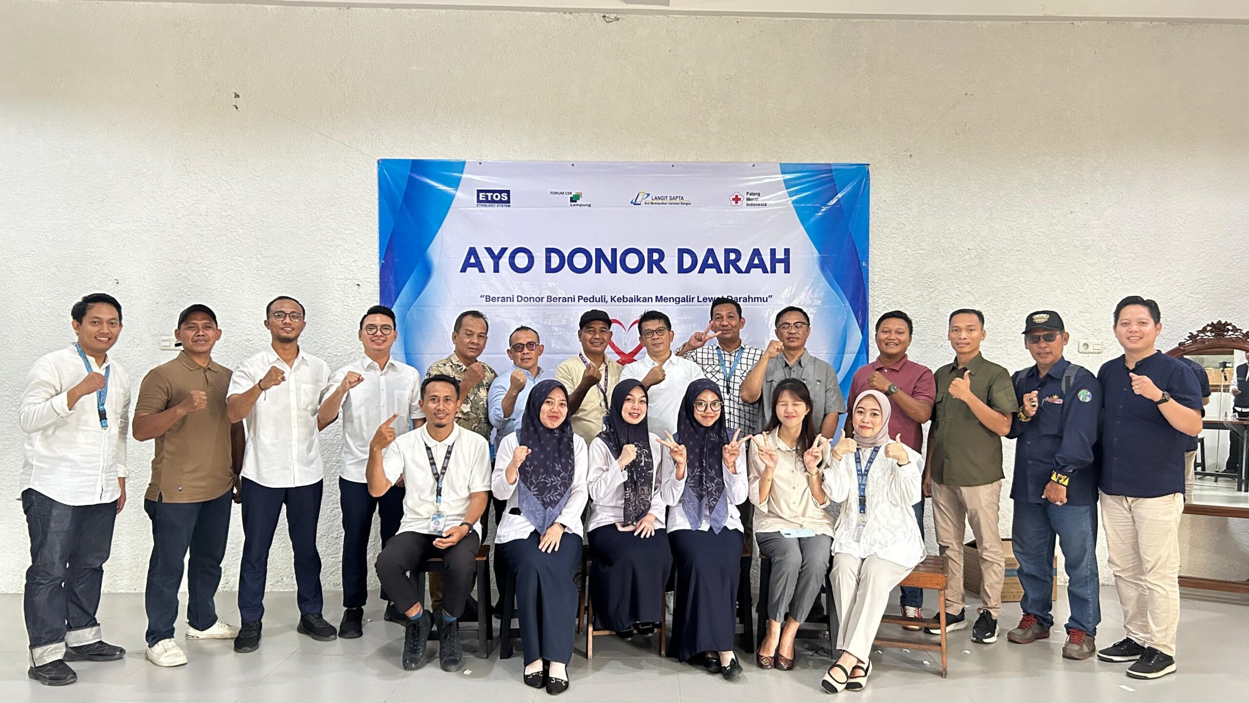 Forum CSR Lampung, PT Etos Indonusa, dan PMI Sukses Gelar Donor Darah Inklusif di Bandarlampung, 55 Kantong Darah Terkumpul