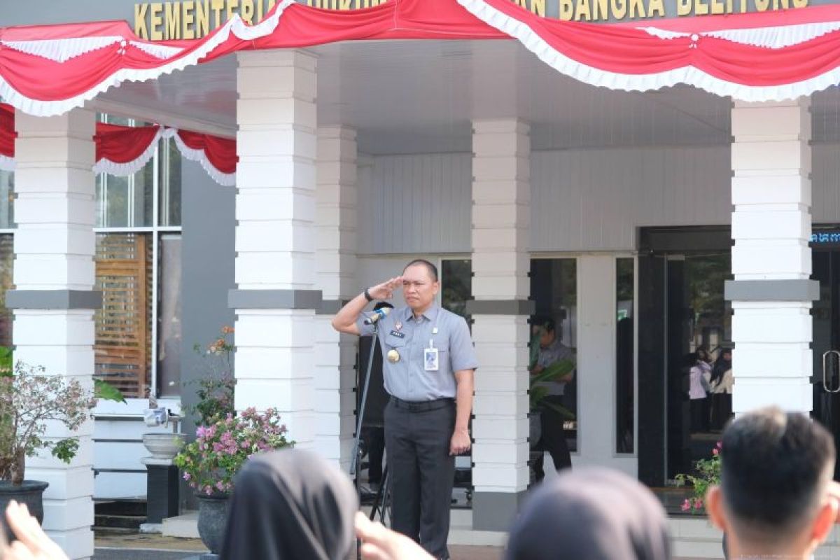 Kemenkum Babel Gelar Apel Pagi di Tengah Rehabilitasi Gedung, Pelayanan ke Masyarakat Diminta Tetap Prima
