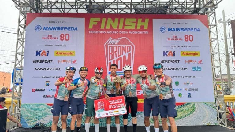 Personel Polda Sumsel Bripda Ade Agung Dian Tara Juara 1 Bromo KOM 2026, Kalahkan Ribuan Pesepeda dari 14 Negara