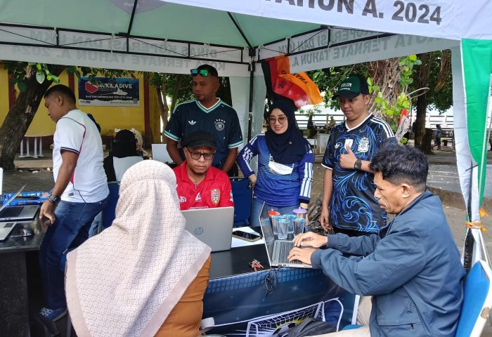 DPMPTSP Ternate Jemput Bola Layani 34 Pelaku Usaha di Taman Nukila, 18 NIB Langsung Terbit