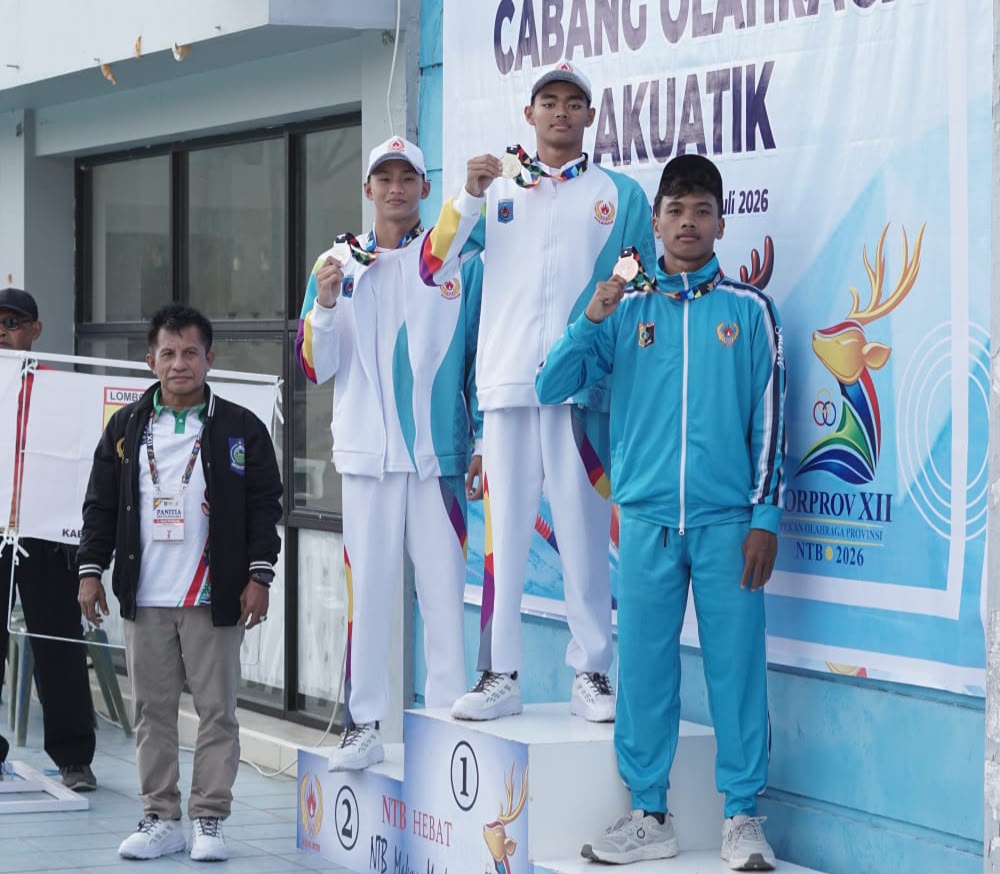 Mataram Borong 5 Emas di Hari Pertama Porprov NTB 2026, Kokang Dominasi Cabor Akuatik
