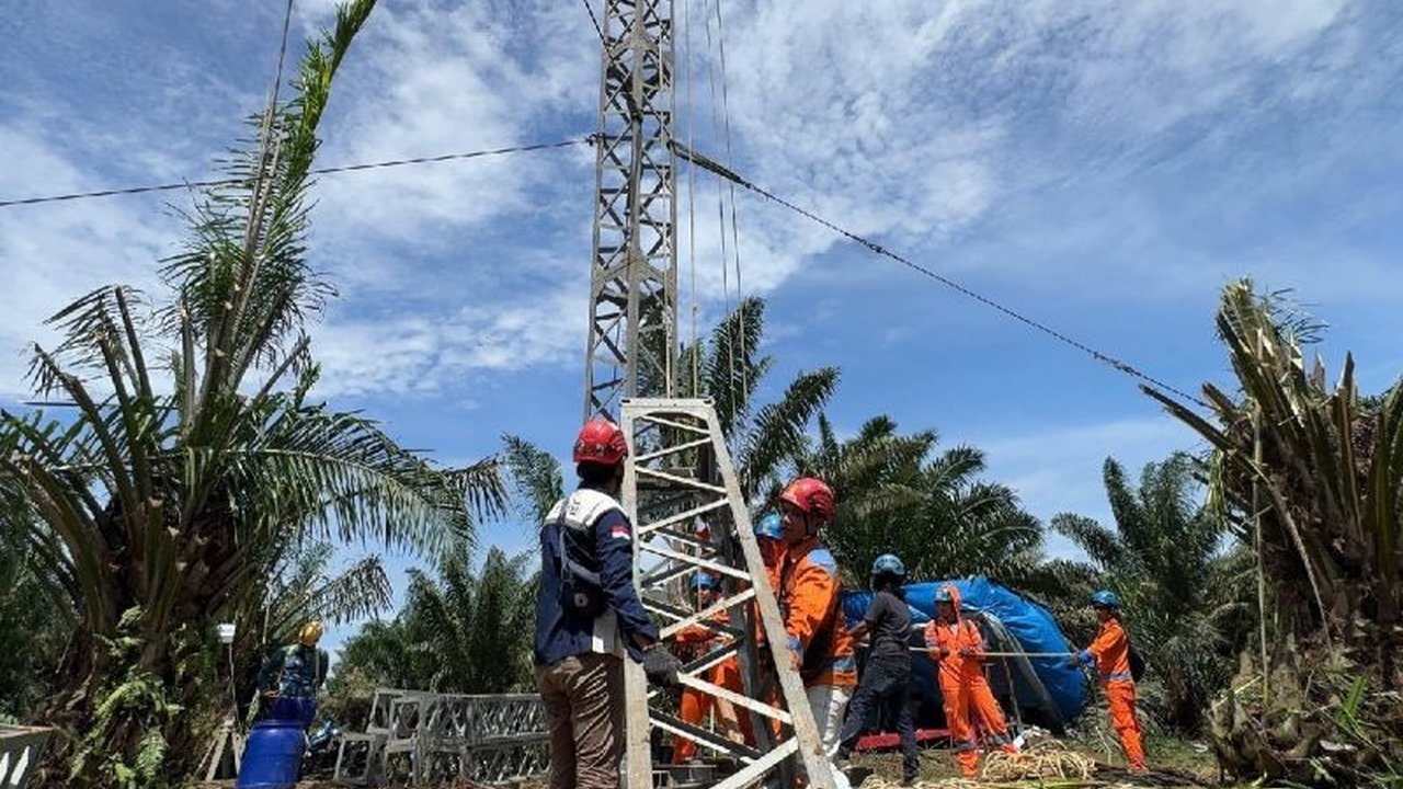 11 Tower Emergency Dikerahkan PLN Sumut, Pemulihan Listrik Pasca Cuaca Ekstrem di Serdang Bedagai Dikebut