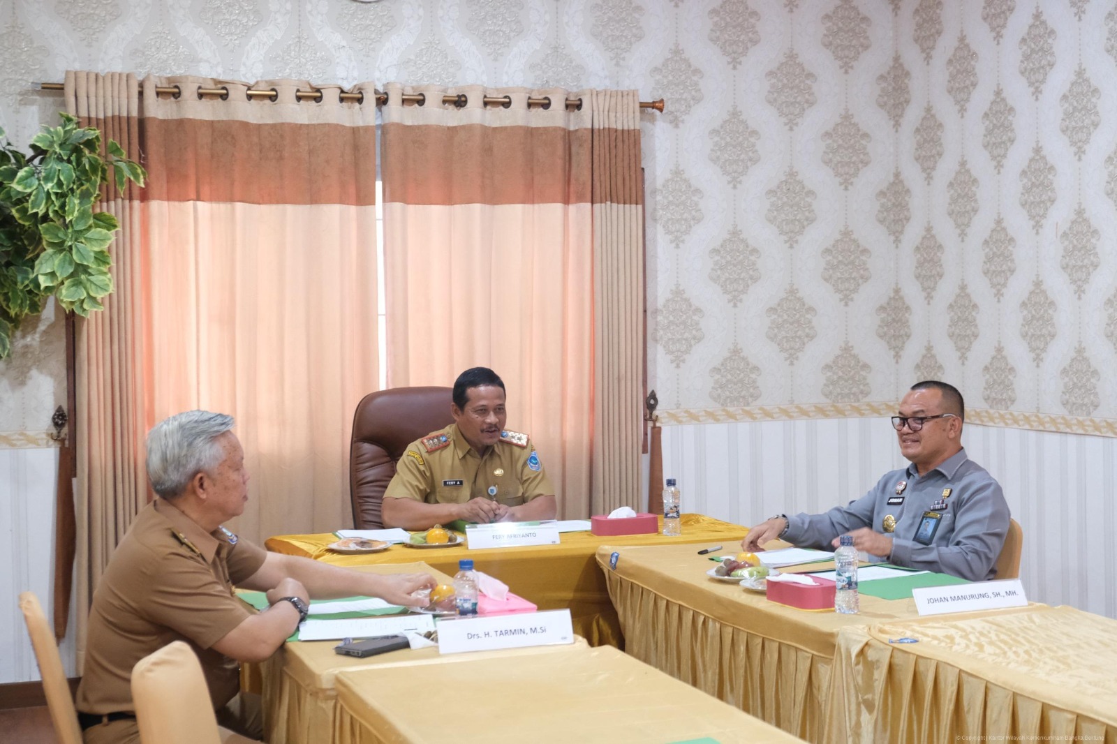 Gubernur Babel Tunjuk Kakanwil Kemenkumham Evaluasi Kinerja Pejabat JPT