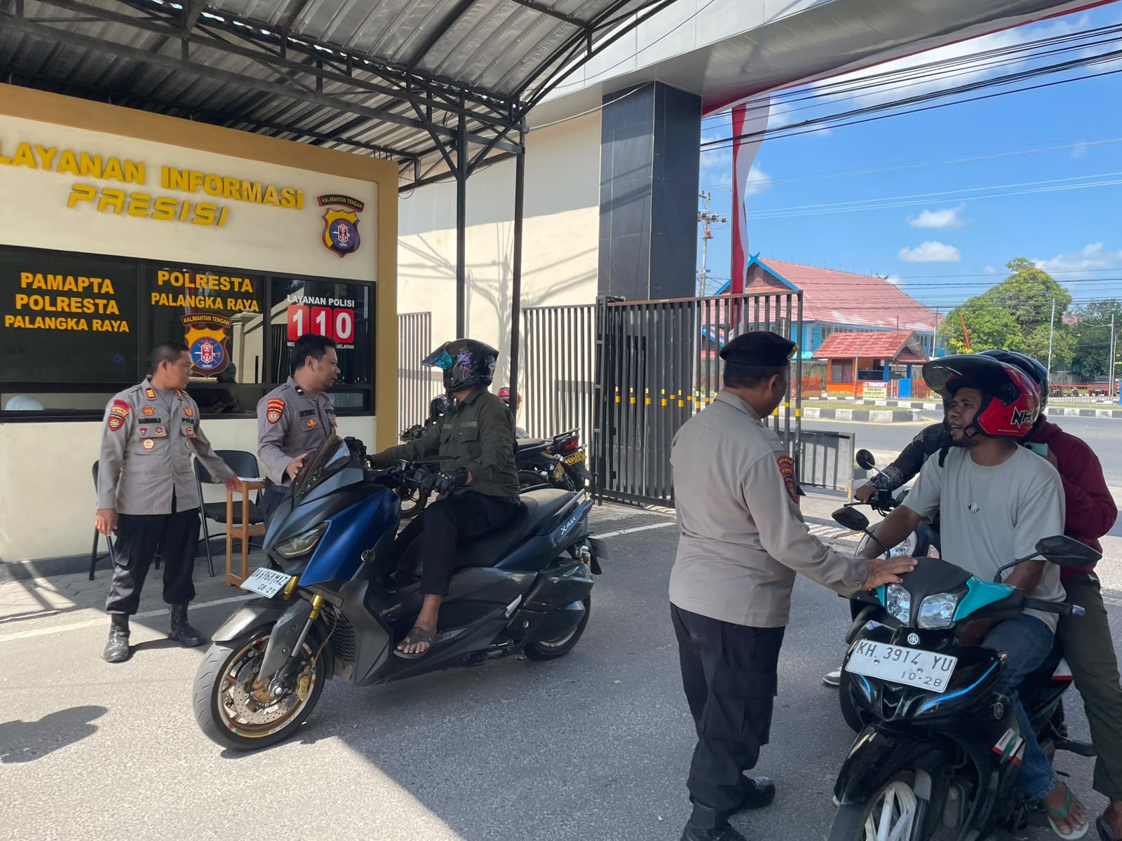 Satsamapta Polresta Palangka Raya Perketat Pengamanan Markas, Antisipasi Kriminalitas dan Kebakaran