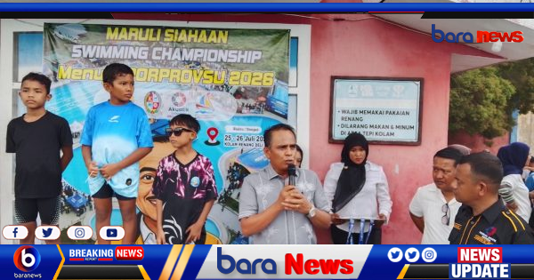 Ratusan Atlet Renang Muda dari Sumut Bersaing di Akuatik Swimming Championship 2026 Deli Serdang, Maruli Siahaan Dukung Pembinaan