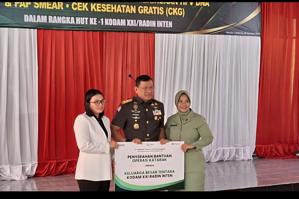 25 Warga Lampung Jalani Operasi Katarak Gratis di HUT Pertama Kodam XXI/Radin Inten, Pegadaian Dukung Penuh
