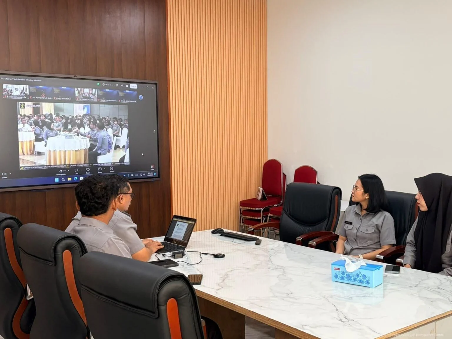 Kanwil Kemenkum Jambi Ikuti Transfer Knowledge Penanganan Pengaduan dan Keamanan Siber, Ini Materinya