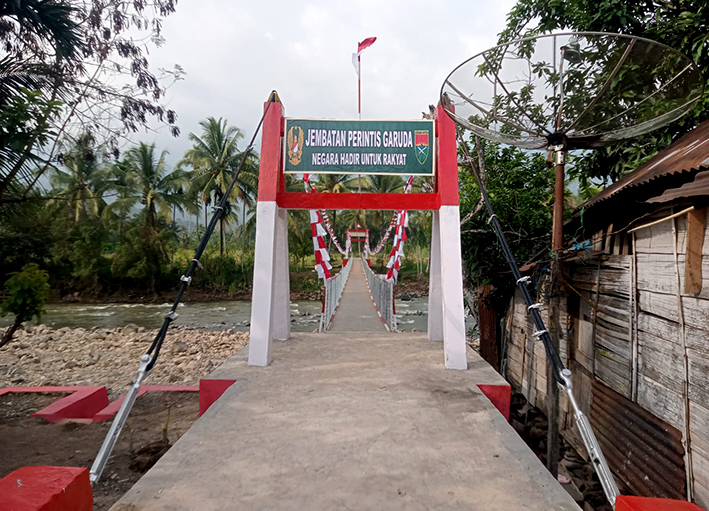 Jembatan Perintis Garuda di Lebong Rampung 100 Persen, Akses Warga ke Lahan Pertanian Kembali Terhubung