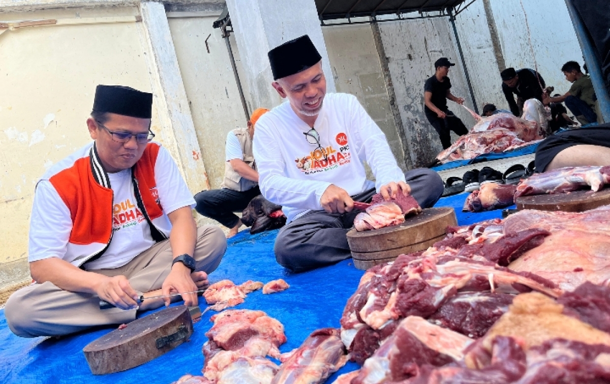 PKS Sumatera Utara Sembelih 106 Sapi dan 197 Kambing saat Iduladha, 407 Paket Daging untuk Warga Terdampak Banjir