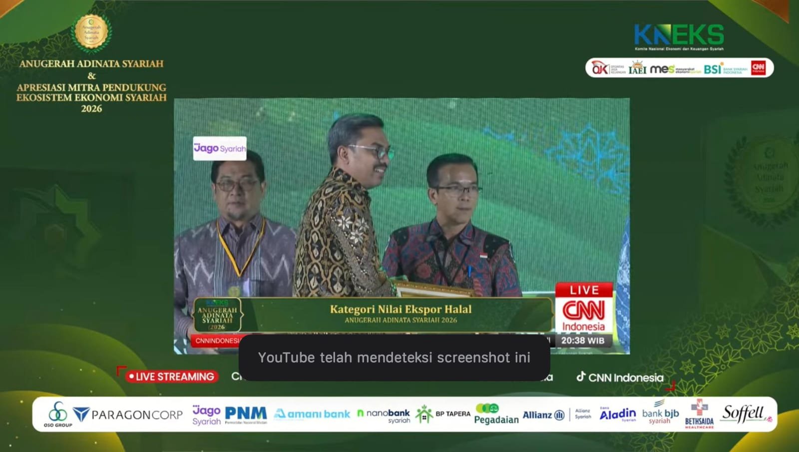 Pemprov Bengkulu Raih Dua Penghargaan Nasional Adinata Syariah 2026, Terbaik II Ekspor Halal dan Literasi Keuangan