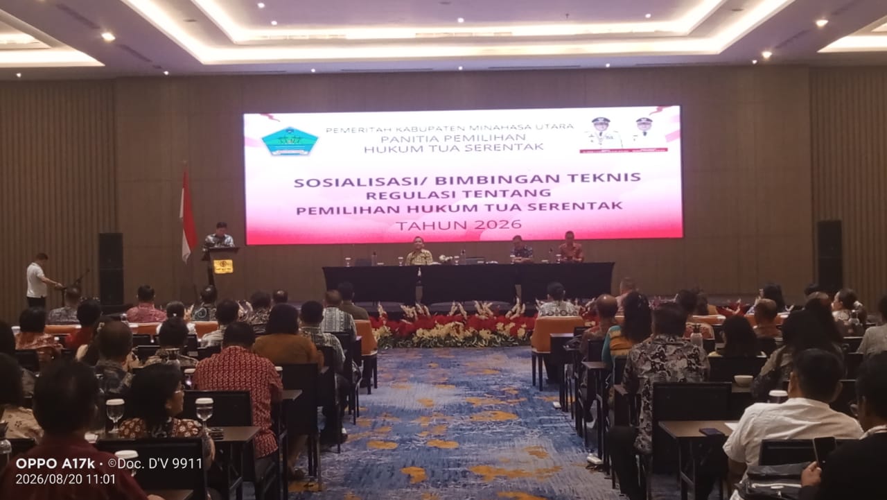 Pilhut Serentak 2026 di Minahasa Utara Masuki Tahap Pemantapan, 60 Desa Jadi Lokasi Pemilihan
