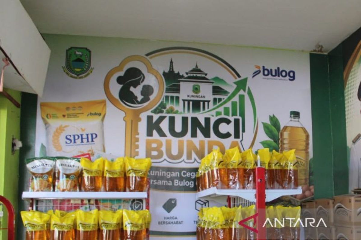 Pemkab Kuningan Resmikan Gerai Pangan Murah di Pasar Kepuh, Beras SPHP Rp60.000 per 5 Kg
