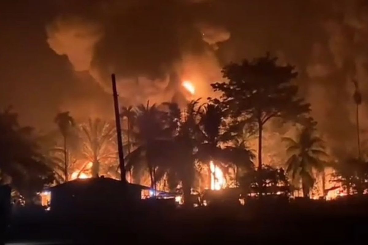 Sumur Minyak Tradisional di Aceh Timur Terbakar, Warga Bagikan Video Kobaran Api di Media Sosial
