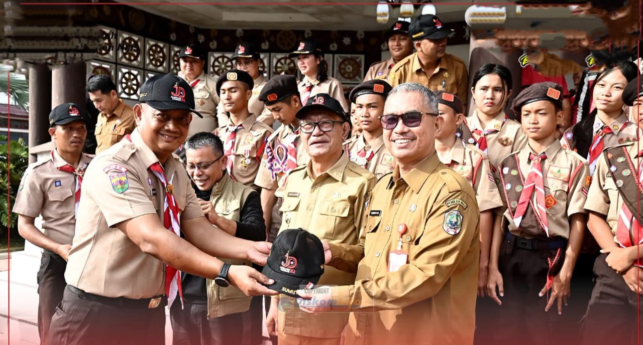 Wakil Bupati Nias Arota Lase Sambut Kepulangan Kontingen Pramuka Usai Jambore Daerah Sumut 2026