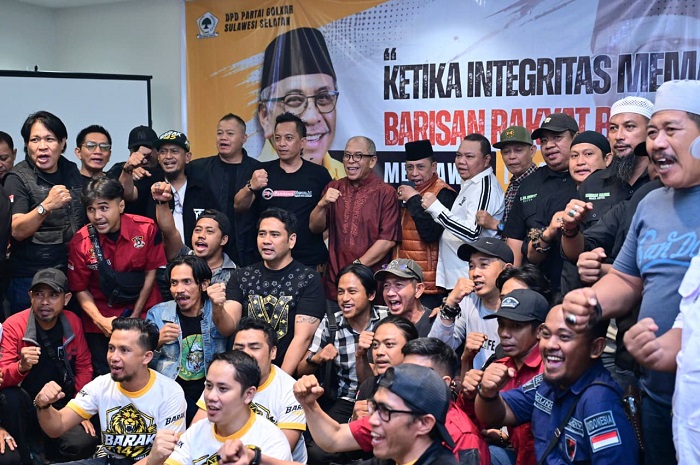 17 Ormas dan OKP Se-Sulsel Deklarasi Dukungan untuk Ilham Arief Sirajuddin Jelang Musda Golkar