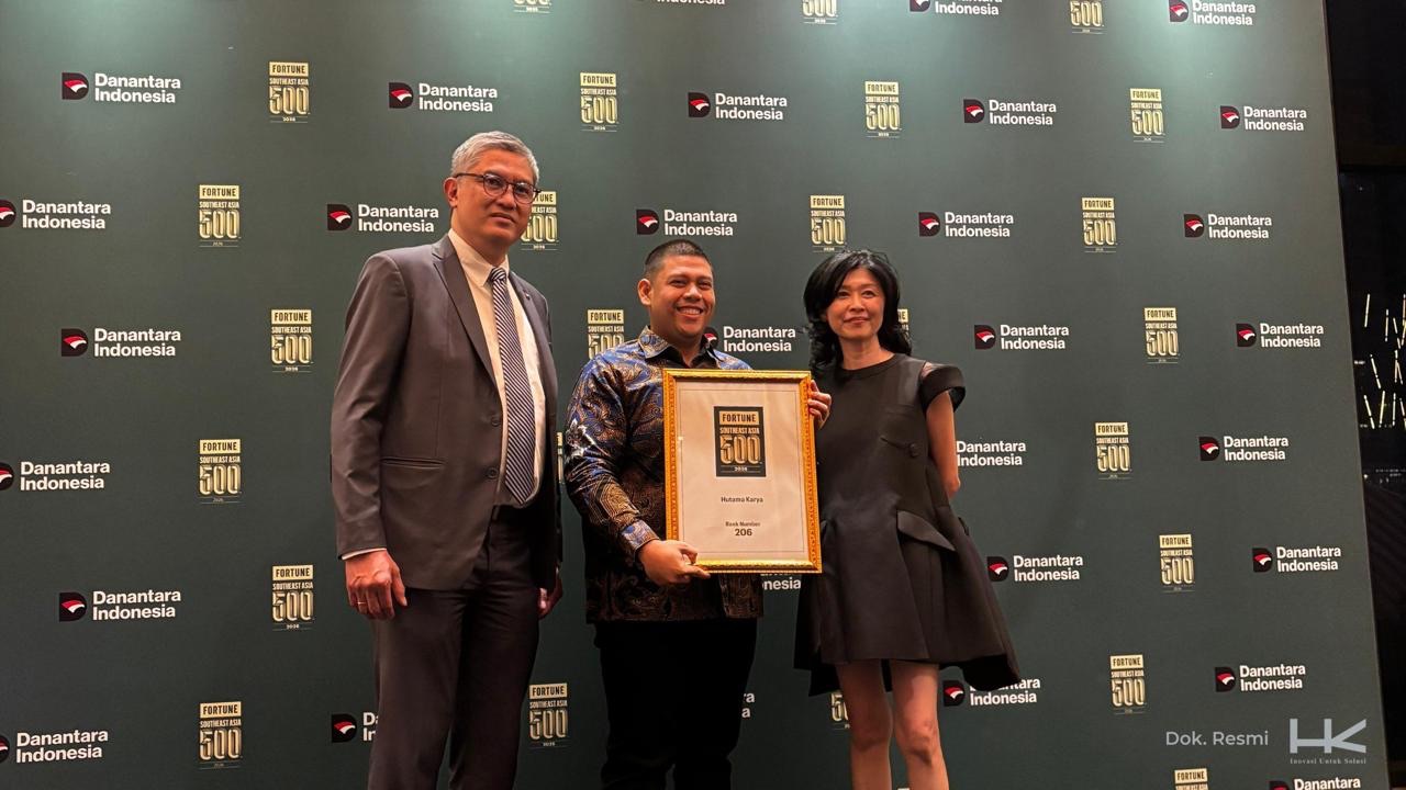 Hutama Karya Masuk Fortune Southeast Asia 500 Tahun 2026, BUMN Infrastruktur Ini Torehkan Laba Rp 3,08 Triliun