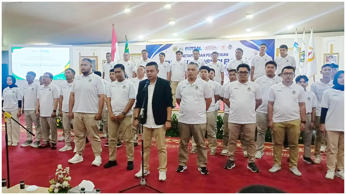 Pengurus Asosiasi Futsal Kabupaten Bogor Dilantik, Peningkatan Prestasi Hingga Nasional Jadi Target Utama