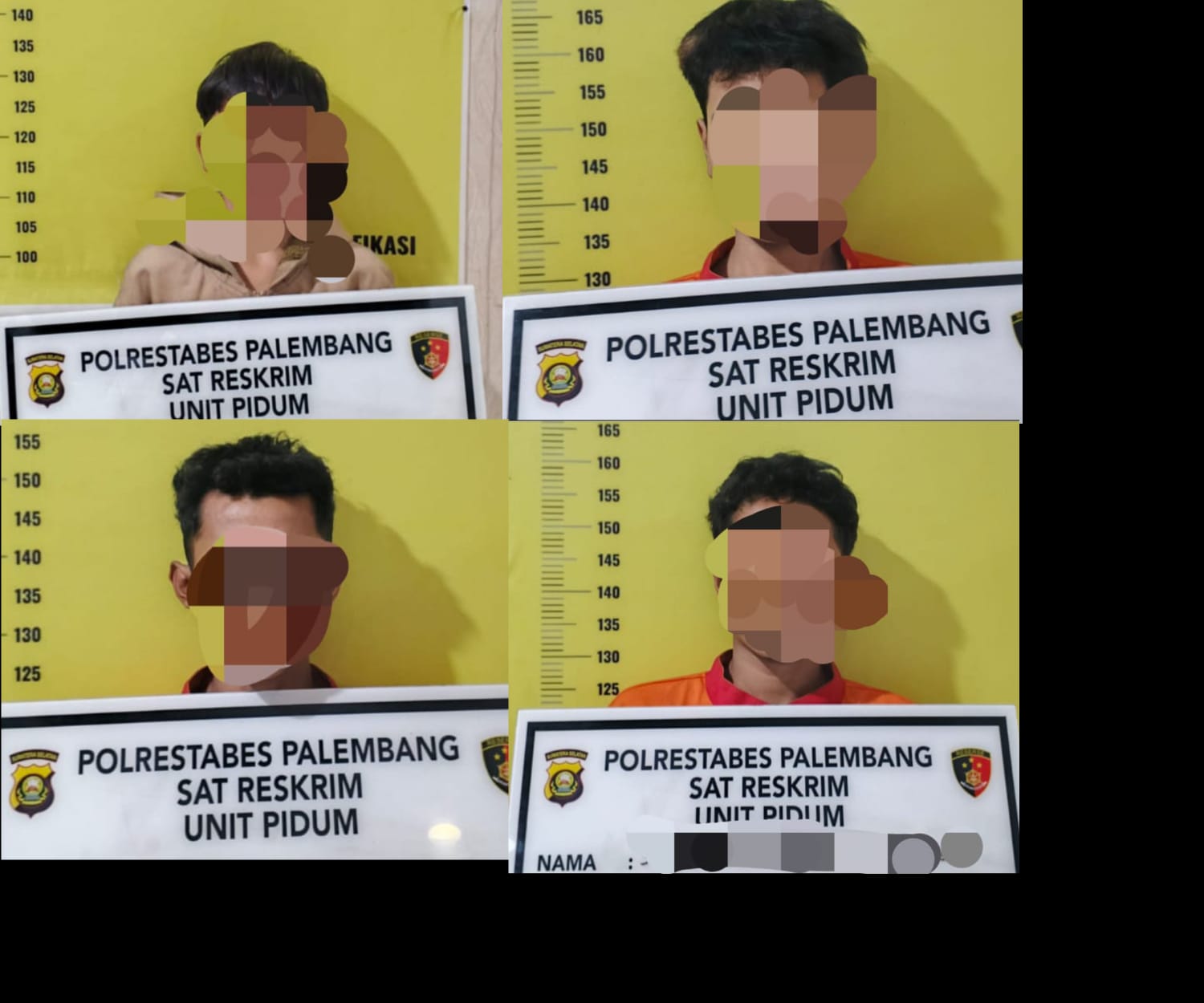 4 Remaja Pelajar di Palembang Diringkus Polisi Usai Keroyok dan Bacok Pemuda Hingga Tepar di Lorong Sungai Aur
