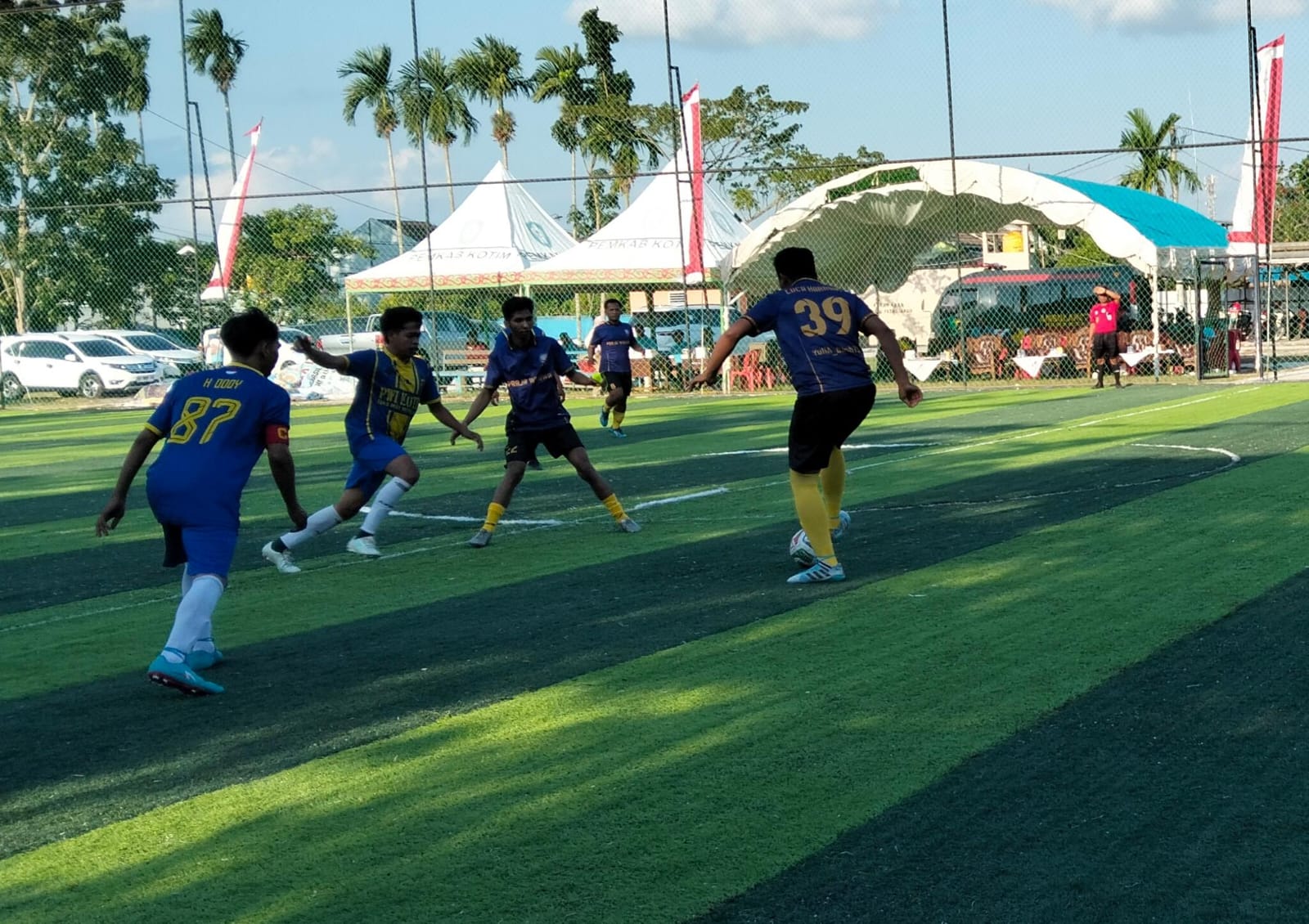 PWI Kotawaringin Timur Ikuti Turnamen Mini Soccer Hari Bhayangkara ke-80, Kalah Tipis dari Satpol PP dan Imbang Lawan Satlantas