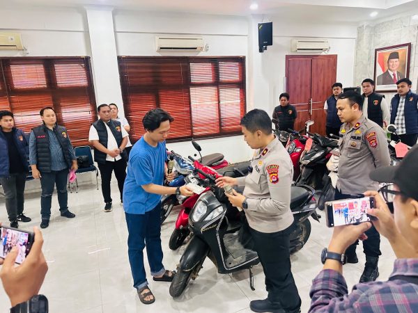 Polres Cilegon Kembalikan Motor Curanmor ke Korban, 13 Kasus C3 Dibekuk Sepanjang 2026