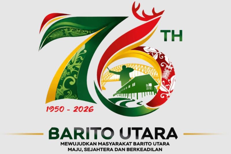Makna Logo HUT ke-76 Barito Utara: Tanduk Rusa hingga Pisang Bangkaran, Puncak Acara 29 Juni 2026