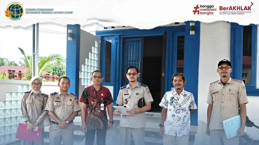 Kantah Tanjung Jabung Barat Turun ke Lapangan Periksa Tanah Permohonan Hak Pakai Kemenhub di Kuala Tungkal