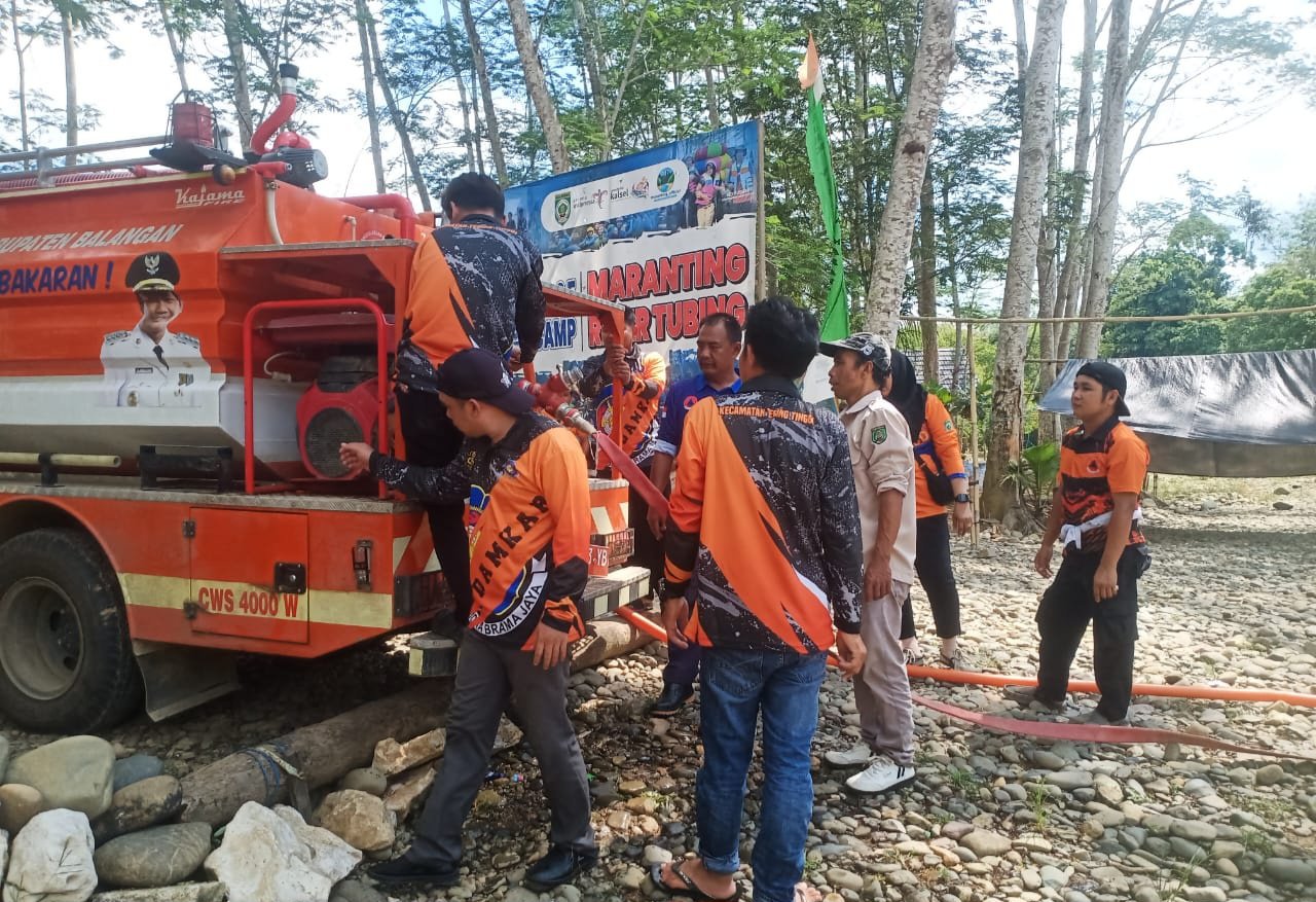 BPBD Balangan Latih Tim Damkar Kecamatan Tebing Tinggi Jadi Garda Terdepan Pemadam Kebakaran