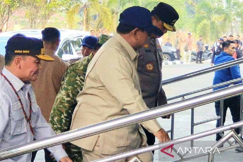 Presiden Prabowo Tiba di Palangka Raya Tinjau Langsung Penanganan Karhutla Kalteng, 1.639 Kejadian Terdata