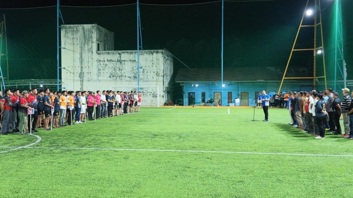 Polres Tarakan Gelar Turnamen Minisoccer Kapolres Cup, 12 Tim Internal Bertanding Selama Empat Hari