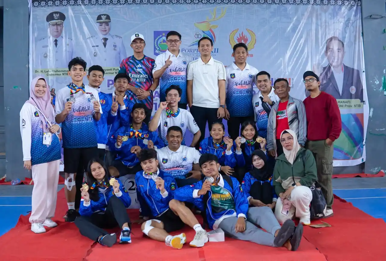 Lomba Sengit di Porprov NTB 2026, Lombok Tengah Juara Umum Bulu Tangkis dengan 3 Emas dan 4 Perak