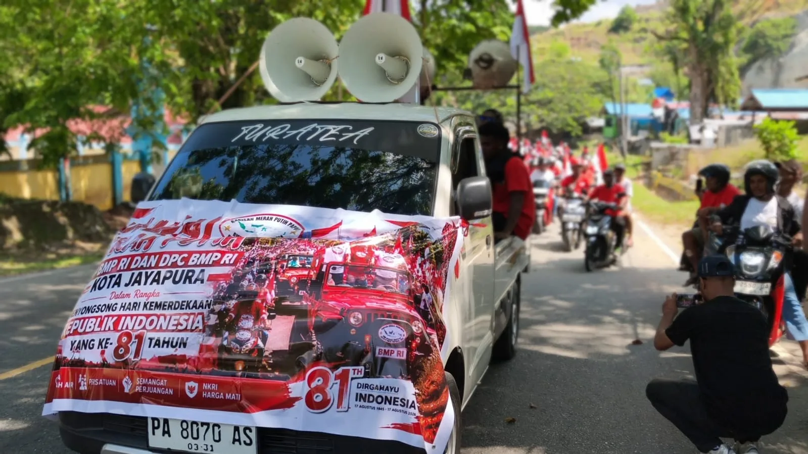 BMP RI Gelar Konvoi dan Pawai Damai di Jayapura, 3 Tujuan Utama Ditegaskan Jelang HUT RI ke-81