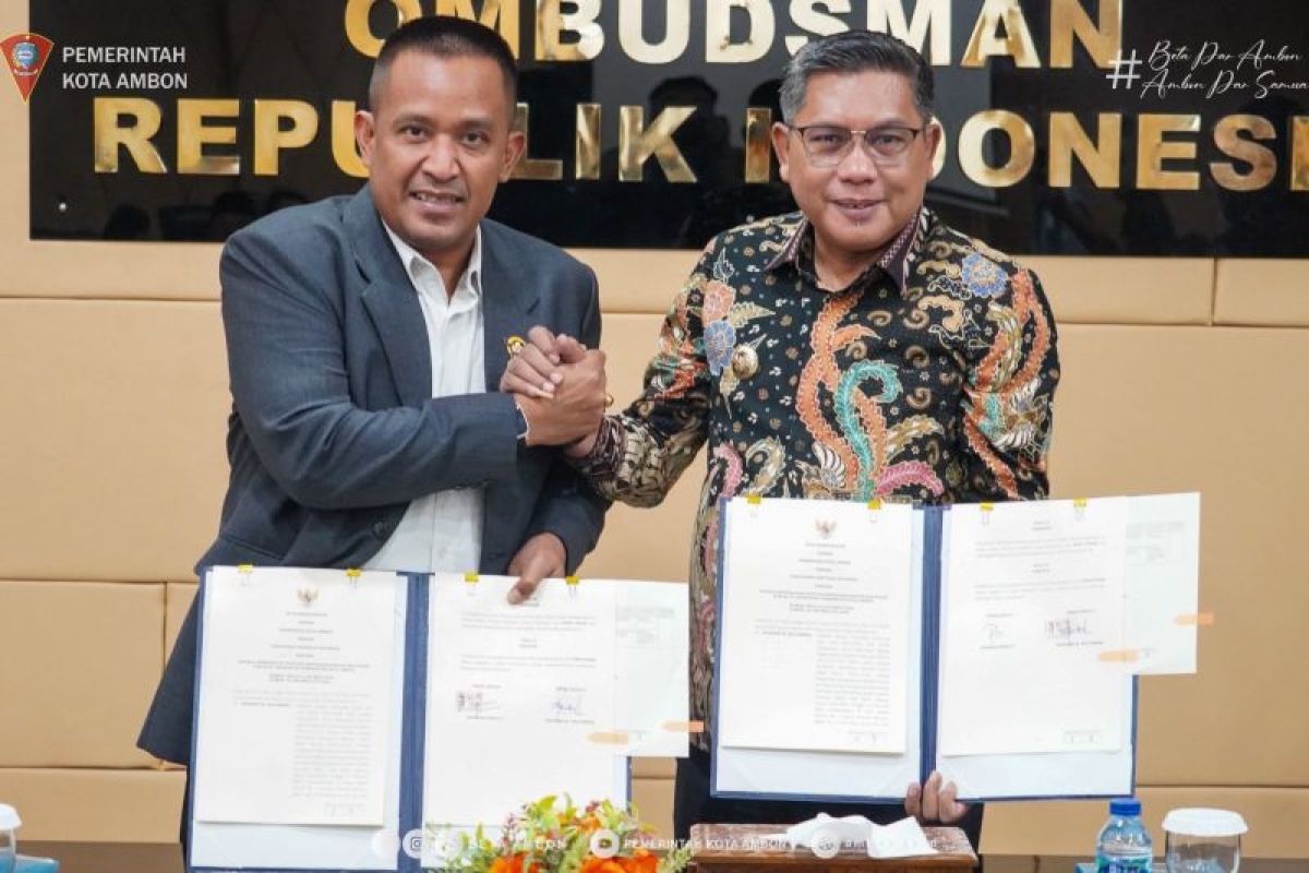 Pemkot Ambon Teken Kerja Sama dengan Ombudsman RI, Targetkan Layanan Publik Makin Cepat dan Tepat Sasaran