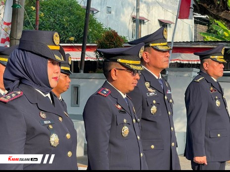 Kakanwil Ditjenpas Sulbar Pimpin Upacara HUT ke-81 di Mamuju, Ajak Jajaran Kerja dengan Integritas
