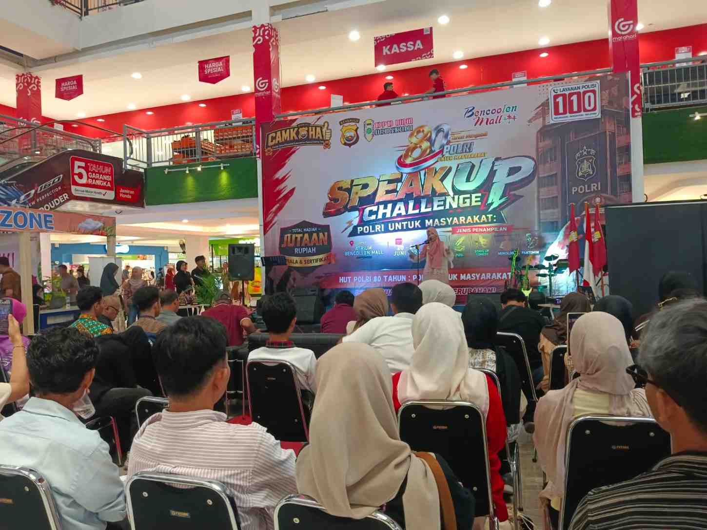 DPD IMM dan Polda Bengkulu Gelar Speak Up Challenge di Bencoolen Mall, 40 Peserta Sampaikan Kritik Lewat Puisi hingga Stand Up Comedy