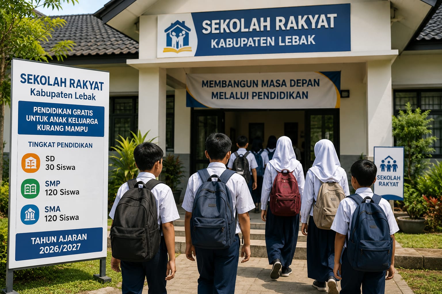 Kuota Sekolah Rakyat di Lebak Ditambah Jadi 270 Siswa, SMP dan SMA Masih Kelebihan Peminat