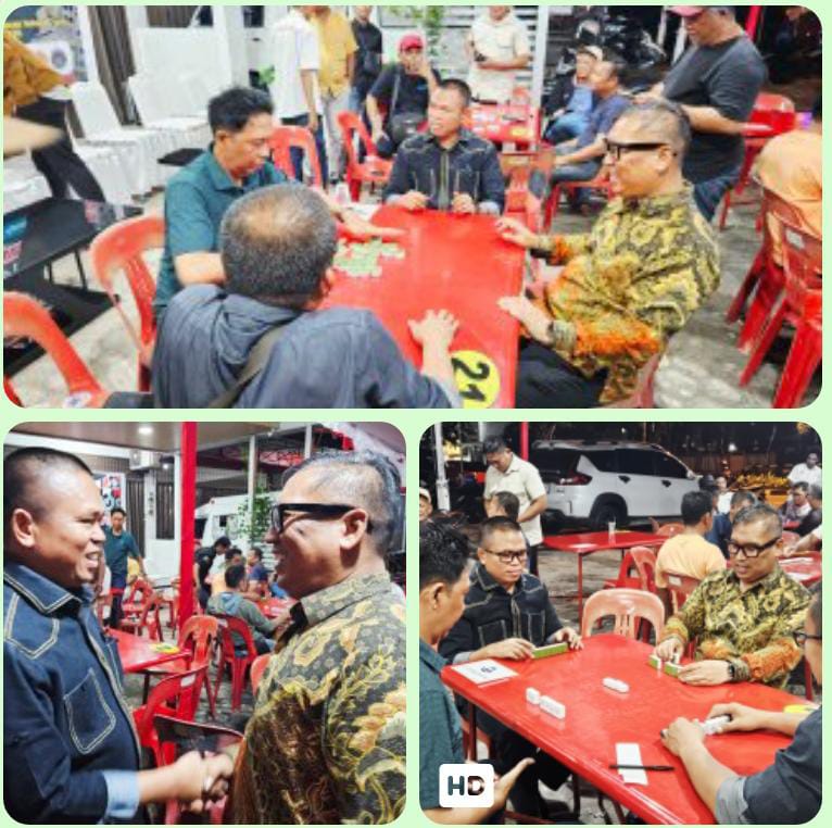 Wagub Kepri Nyanyang Haris Pratamura Habiskan Malam di Meja Domino Bersama Insan Pers di Tanjungpinang