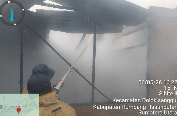 Rumah di Humbahas Hangus Terbakar, Kerugian Korban Capai Rp 250 Juta