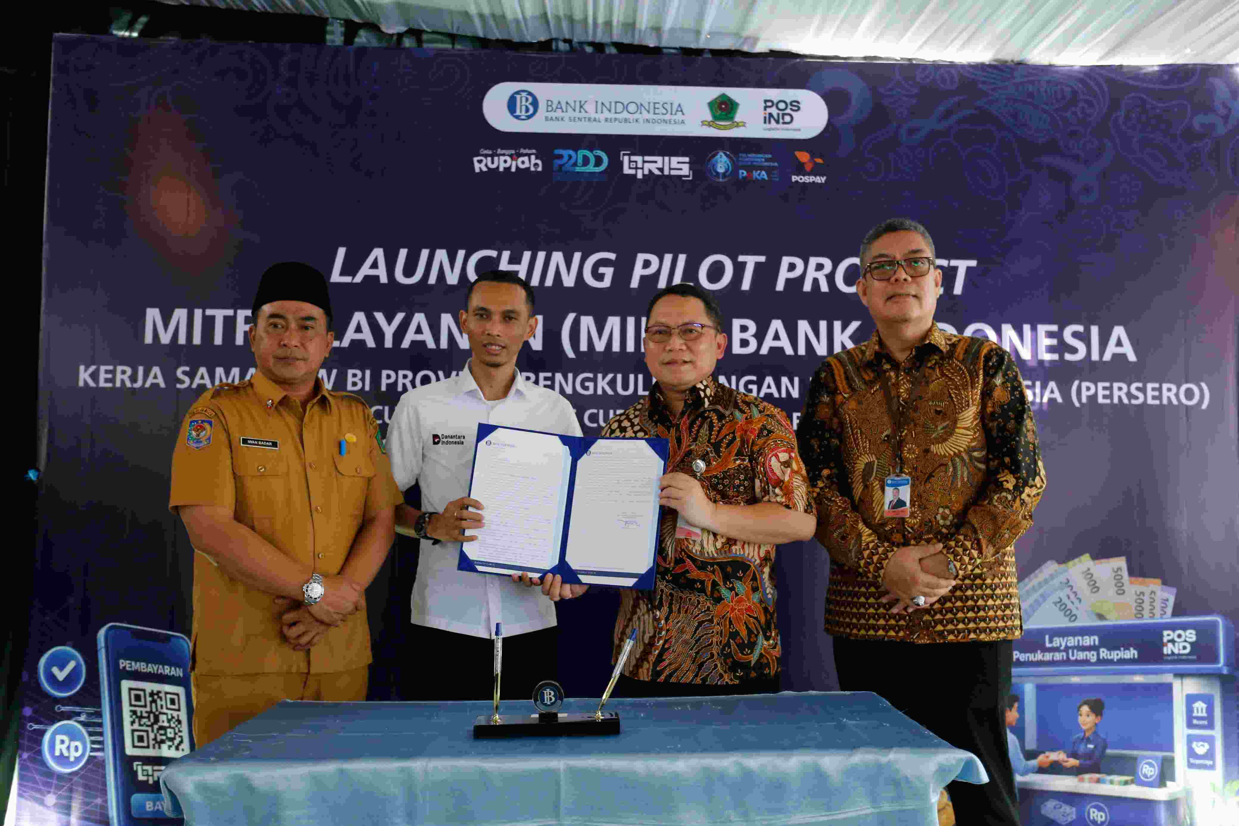 BI Bengkulu dan PT Pos Luncurkan MILA di Rejang Lebong, Warga Bisa Bayar PBB via QRIS Mulai Sekarang