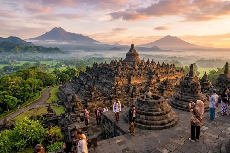 Cuaca Cerah Dominasi Destinasi Wisata Jawa Tengah Besok, Suhu di Borobudur Capai 30 Derajat Celsius